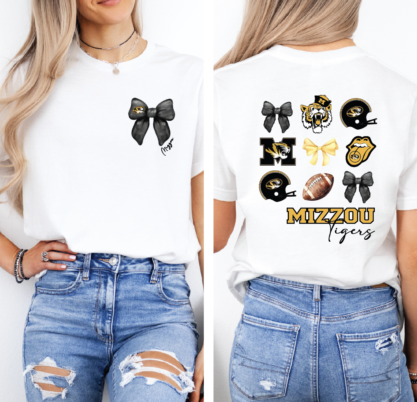 Mizzou Croquette Bow Tee