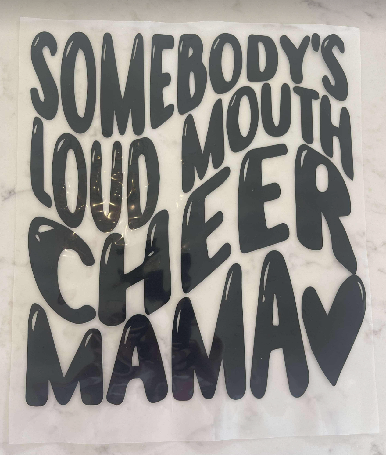 Loud Mouth Cheer Mom DTF Transfer