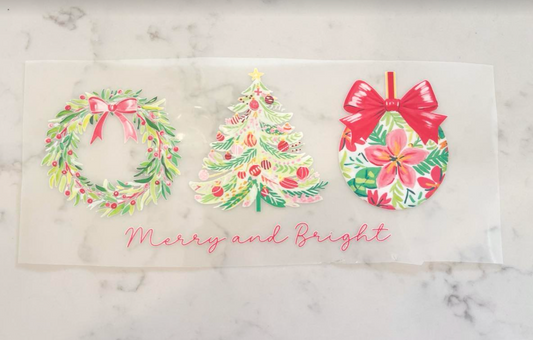 Christmas Merry & Bright DTF Transfer