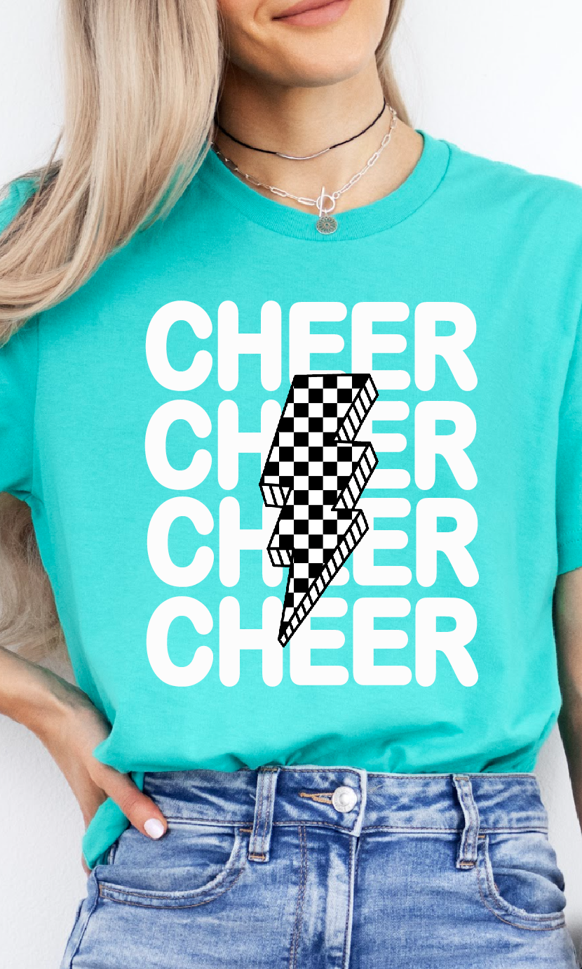 Cheer Lightning Bolt Tee