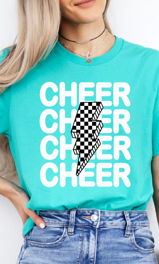 Cheer Lightning Bolt Tee