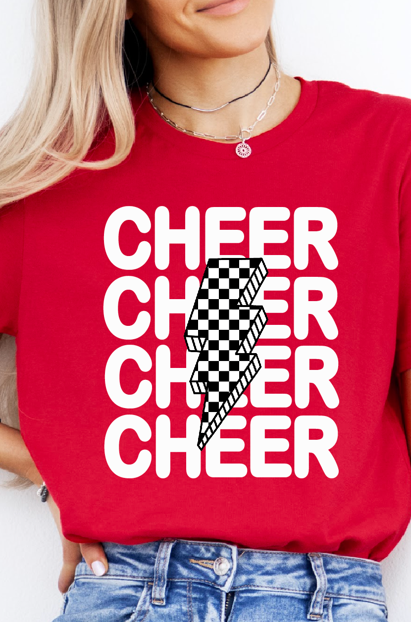 Cheer Lightning Bolt Tee