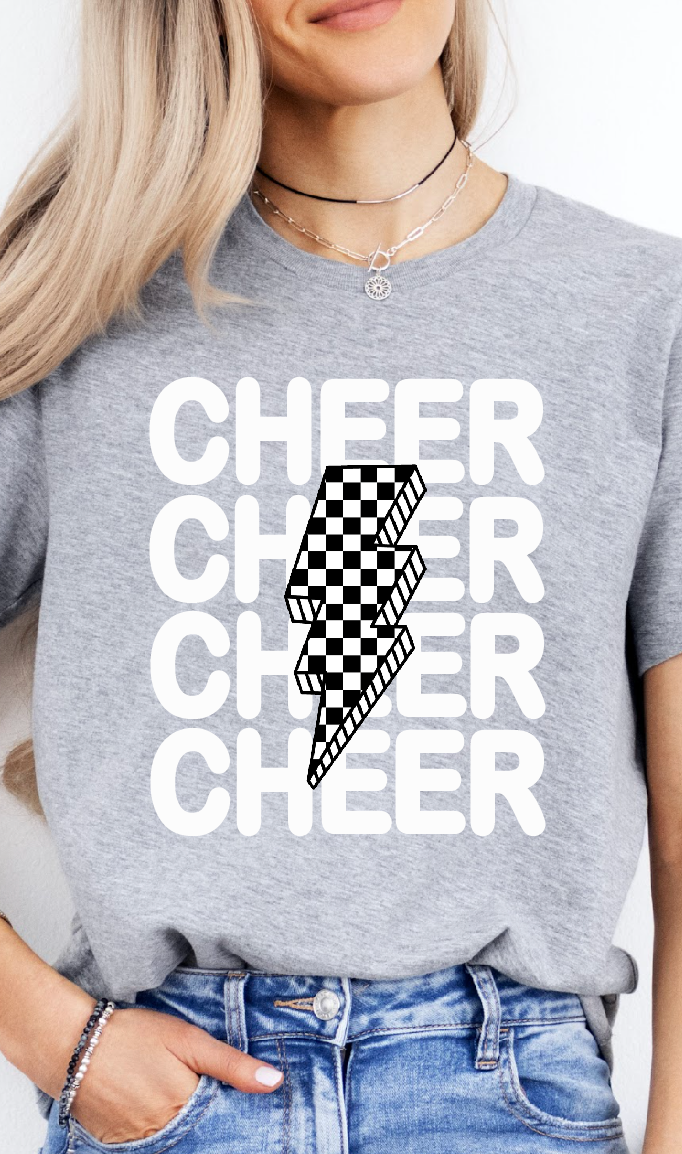 Cheer Lightning Bolt Tee