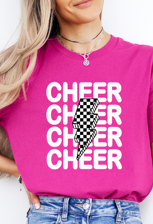 Cheer Lightning Bolt Tee