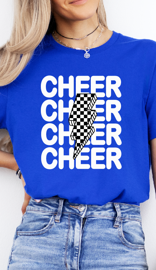 Cheer Lightning Bolt Tee