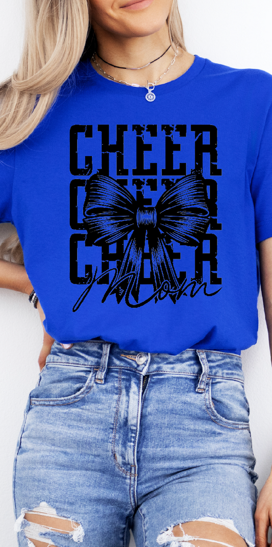 Cheer Mom Bow Tee