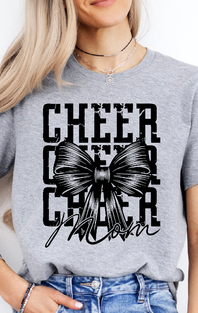 Cheer Mom Bow Tee