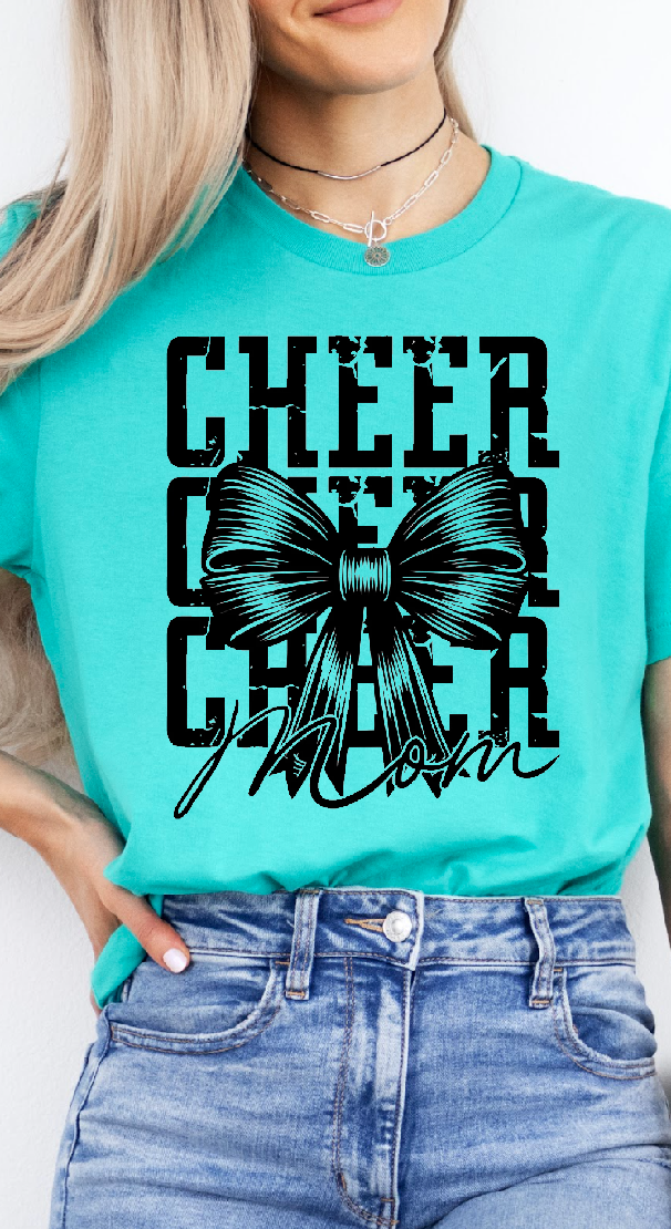 Cheer Mom Bow Tee
