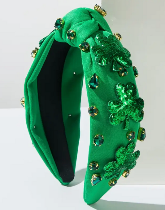 St Patrick's Day Beaded Headband