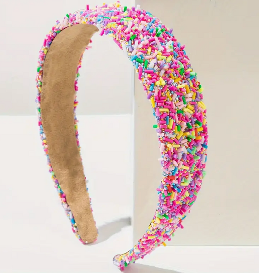 Birthday Sprinkle Pink Headband