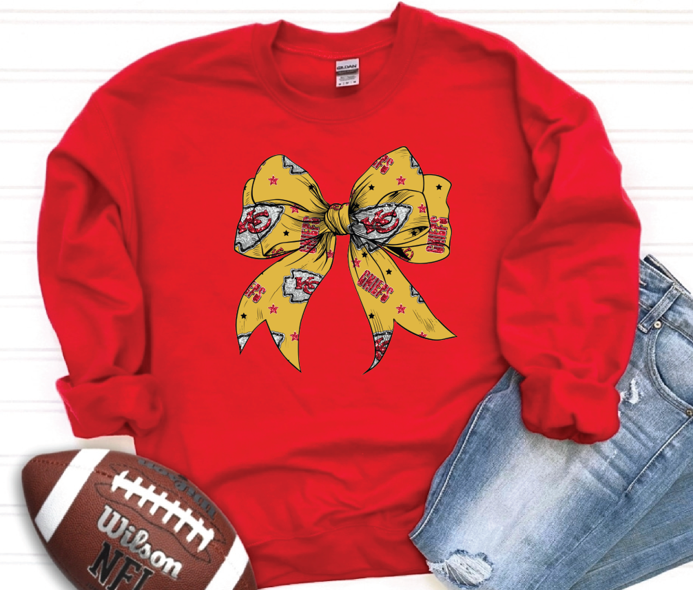 Yellow Bow Crewneck