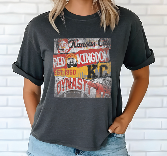 Kansas City Red Kingdom Dynasty- Distressed