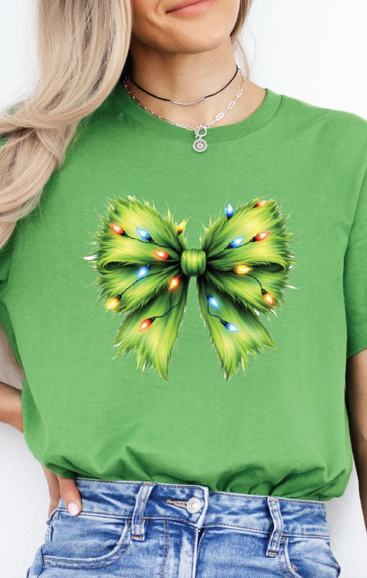 Christmas Bow Tshirt