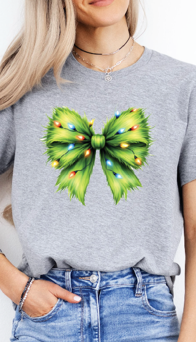 Christmas Bow Tshirt