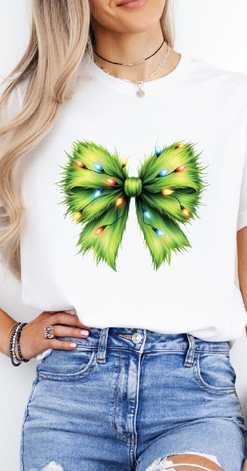 Christmas Bow Tshirt